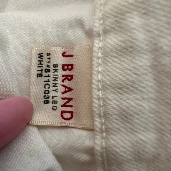 J Brand White Skinny‎ Leg Ankle Jean 27 - Picture 4 of 5